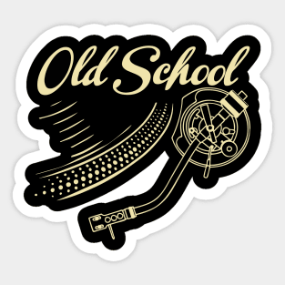 old school groove Sticker